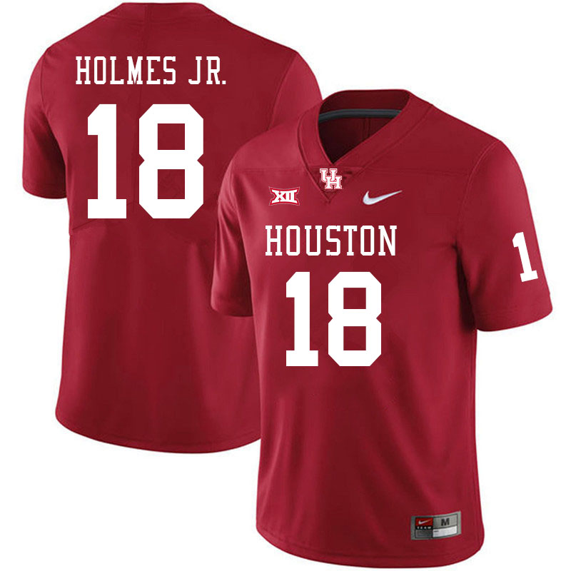 Men #18 Anthony Holmes Jr. Houston Cougars Big 12 XII College Football Jerseys Stitched-Red